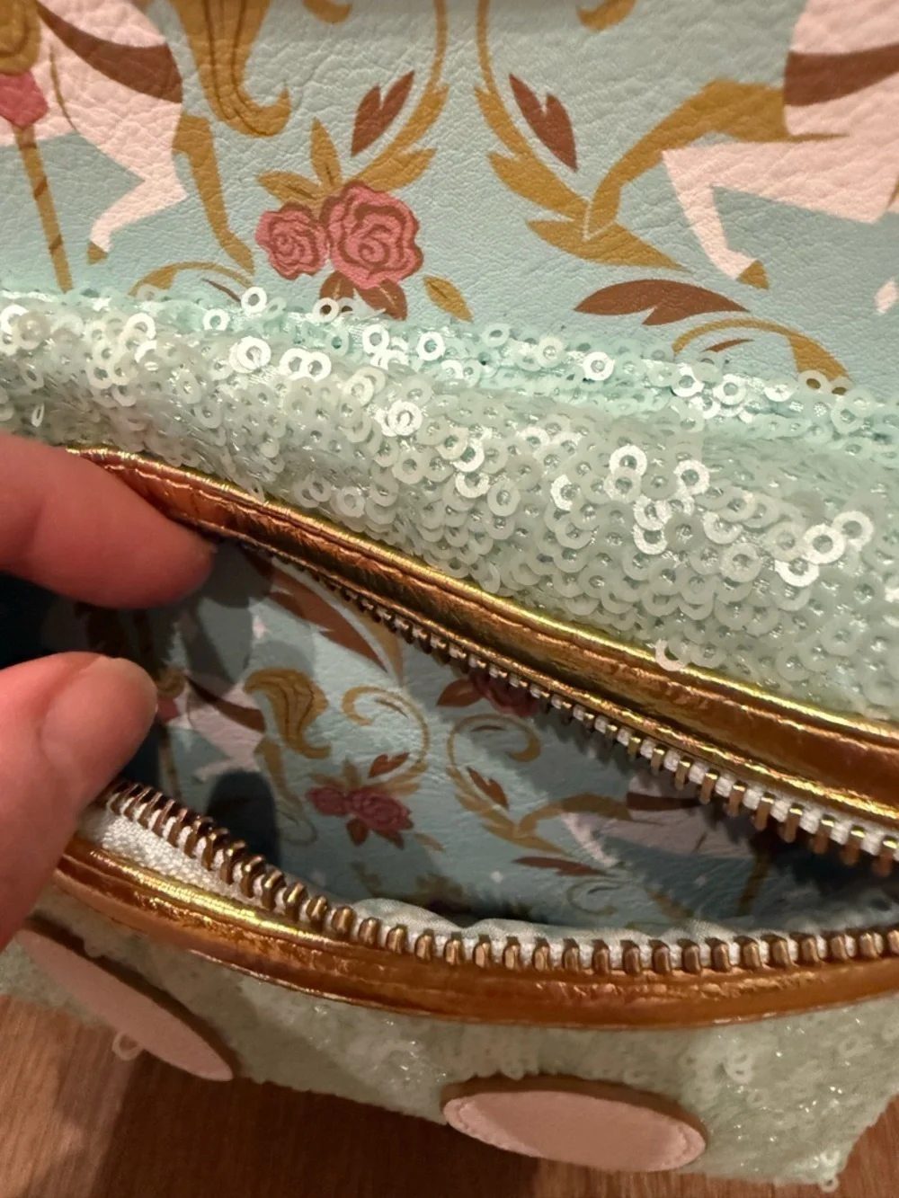 RETIRED Loungefly MMMA Prince Charming Regal Carousel Mini Backpack (Used Once) - Picture 10 of 13